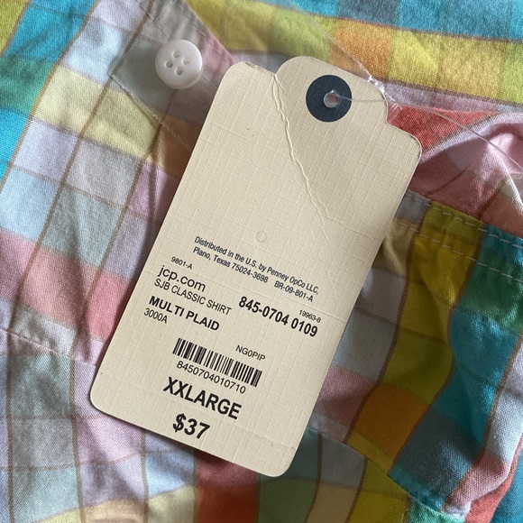 Pastel Check Long Sleeve Button Up - Picture 8 of 16